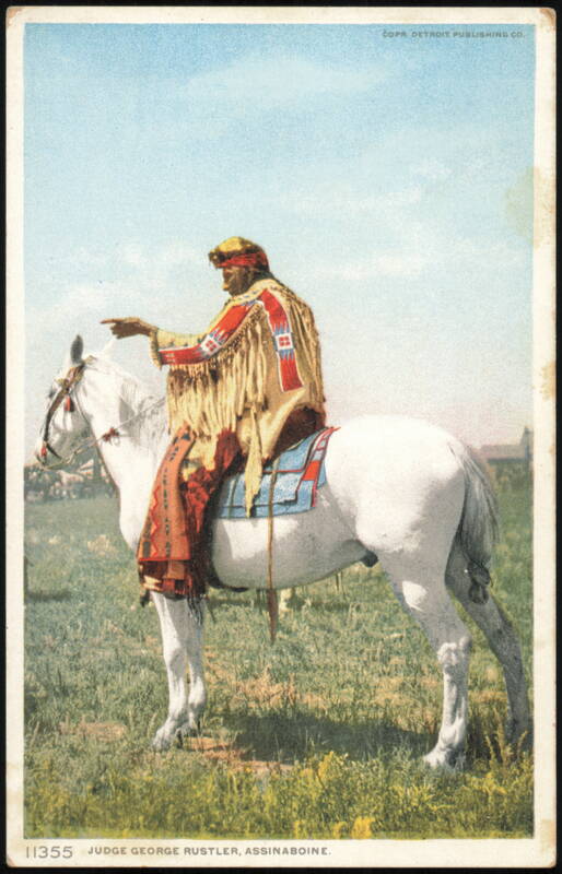 Judge George Rustler, Assinaboine on White Horse