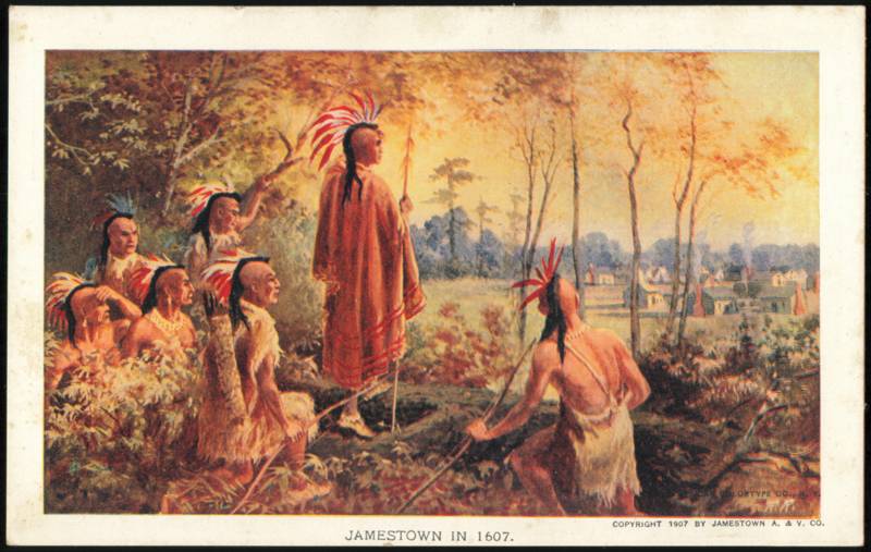 Jamestown in 1607, 1907 Jamestown Exposition Souvenir