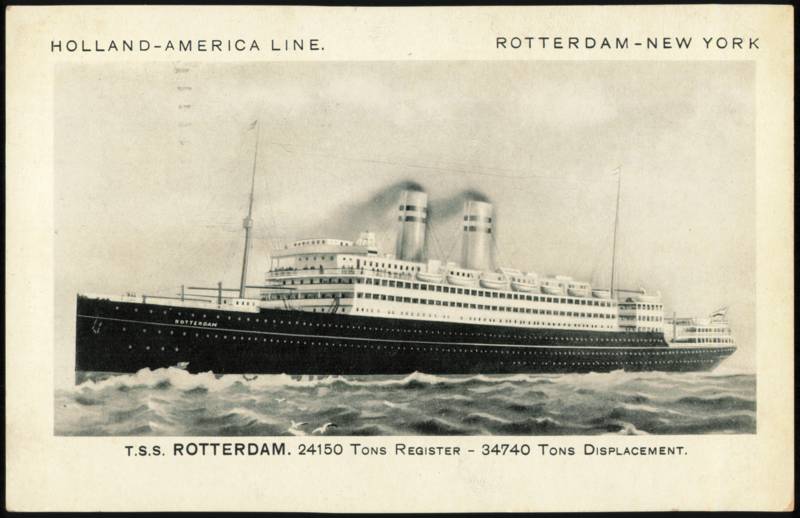 T.S.S. Rotterdam, Holland-America Line Ocean Liner
