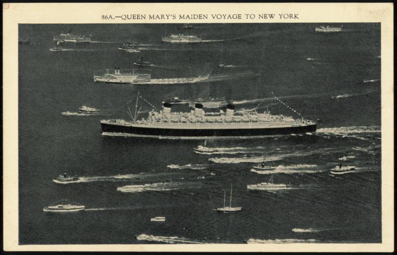 RMS Queen Mary Maiden Voyage Arrival in New York