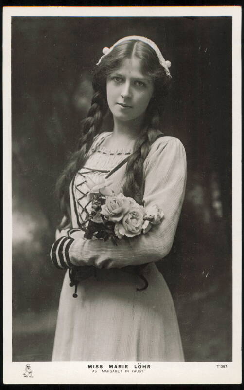 Marie Löhr as Margaret in Faust, Celebrities of the Stage