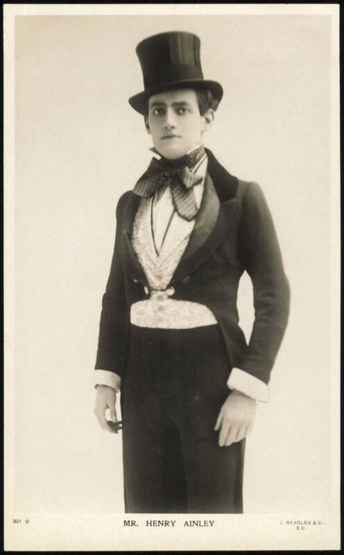 Henry Ainley in Top Hat and Period Costume