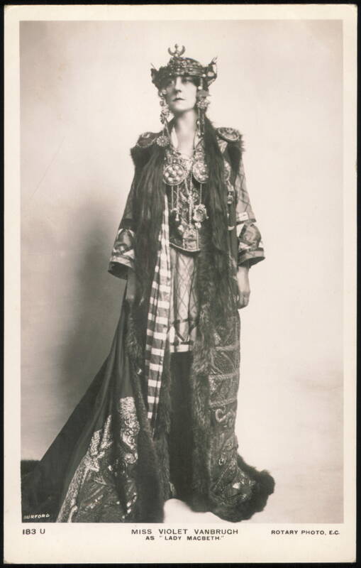 Violet Vanbrugh as Lady Macbeth in Shakespeare's Macbeth