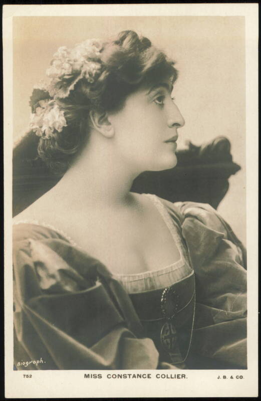 Miss Constance Collier Profile Studio Portrait