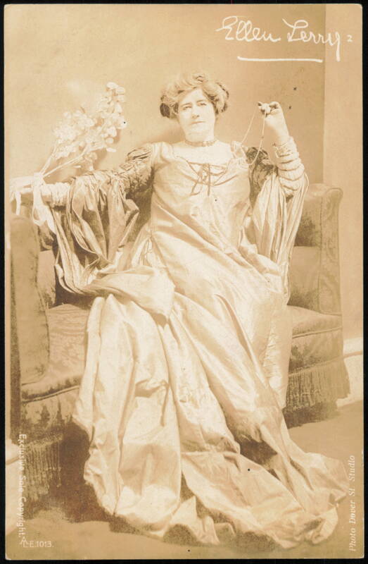 Ellen Terry Seated with Flowers and Beads