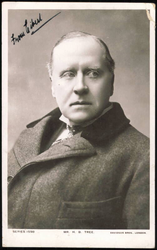 Herbert Beerbohm Tree British Stage Actor Portrait