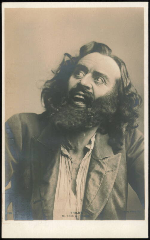Herbert Beerbohm Tree as Svengali in Trilby