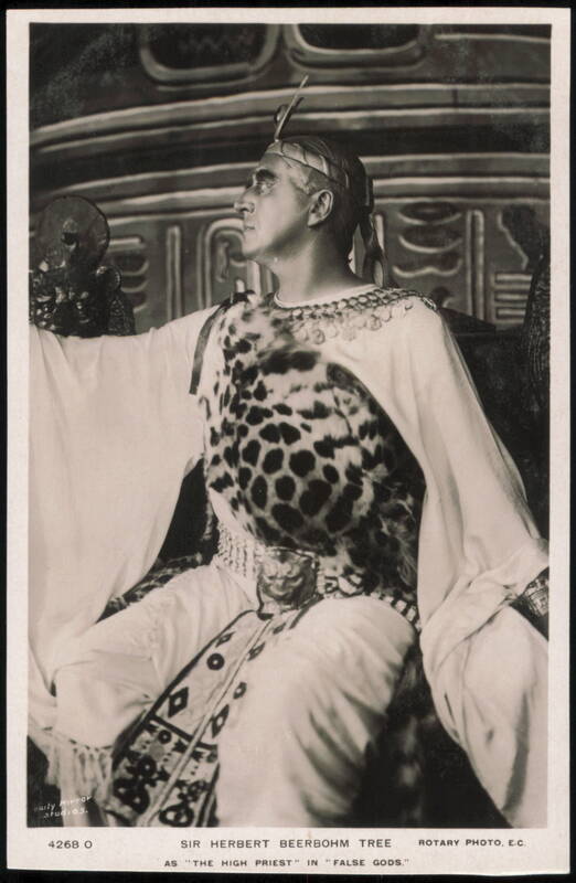 Sir Herbert Beerbohm Tree as The High Priest in False Gods