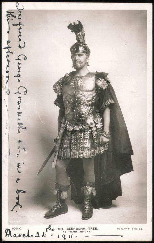 Herbert Beerbohm Tree as Mark Antony in Julius Caesar