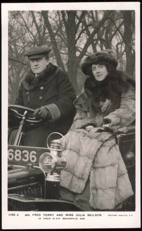 Fred Terry & Julia Neilson in 16 H.P. Decauville Car
