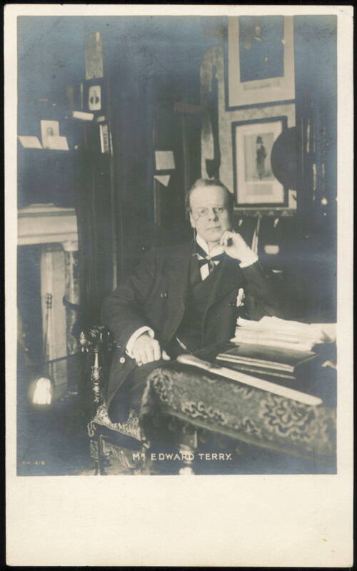 Edward Terry Seated at His Desk in Study