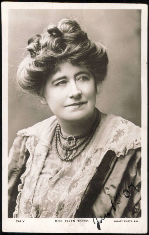 Ellen Terry Portrait Rotary Photo 214 Y