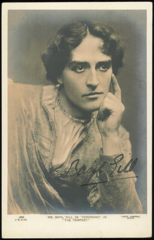 Basil Gill as Ferdinand in The Tempest, J. Beagles 400