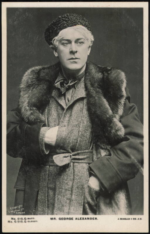 George Alexander in Fur-Trimmed Coat and Astrakhan Cap