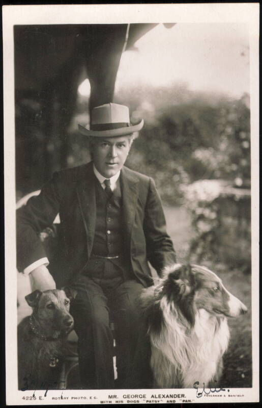 George Alexander with Dogs Patsy and Pan