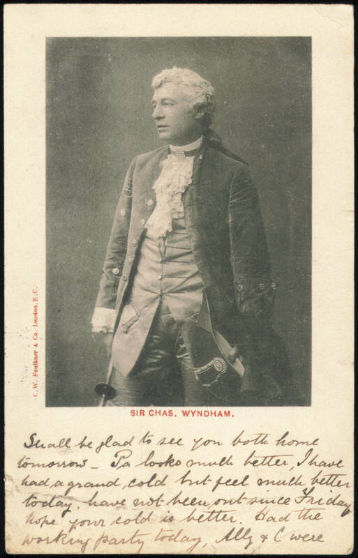 Sir Charles Wyndham as David Garrick in Stage Costume