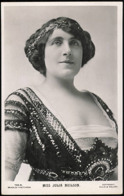 Miss Julia Neilson in Beaded Gown