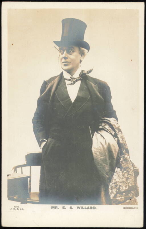 E. S. Willard in Top Hat with Monocle