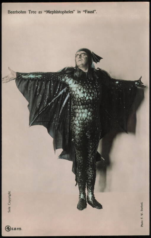Beerbohm Tree as Mephistopheles in Faust