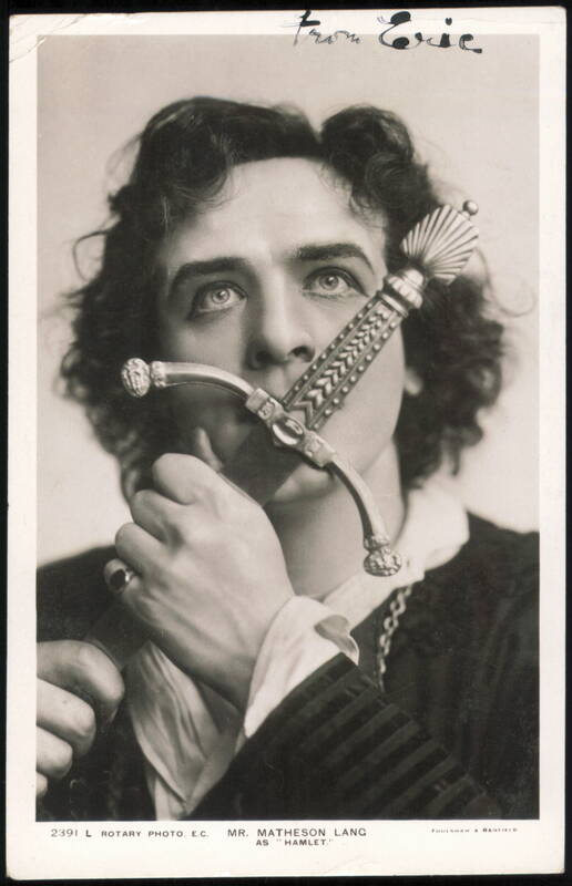 Matheson Lang as Hamlet in Shakespeare's Hamlet