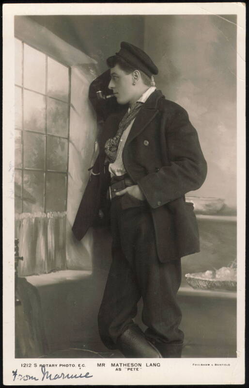 Matheson Lang as Pete, Foulsham & Banfield