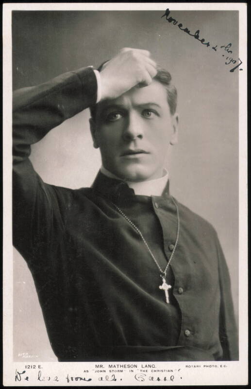 Matheson Lang as John Storm in The Christian