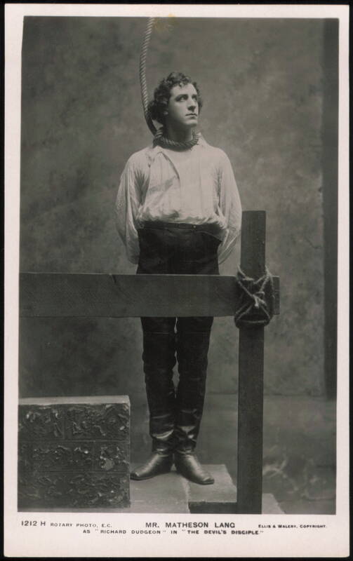 Matheson Lang as Richard Dudgeon in The Devil's Disciple
