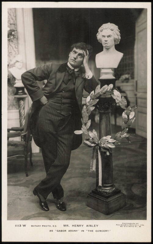 Henry Ainley as Gabor Arany in The Concert