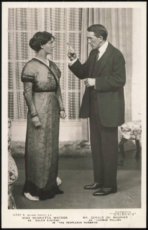 Henrietta Watson & Gerald Du Maurier, The Perplexed Husband