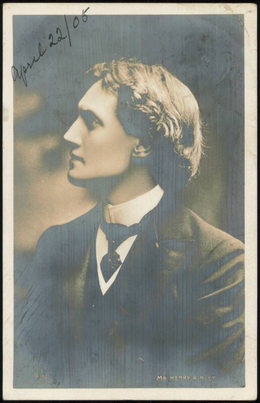 Henry Ainley Profile Studio Portrait
