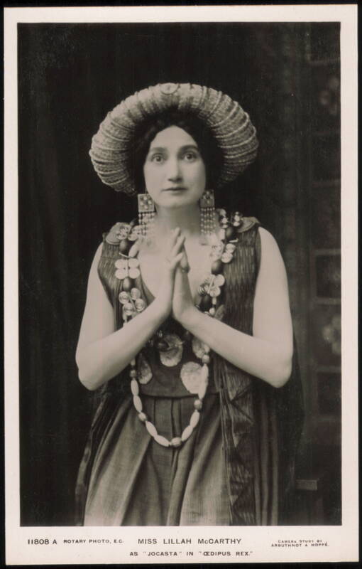 Lillah McCarthy as Jocasta in Oedipus Rex