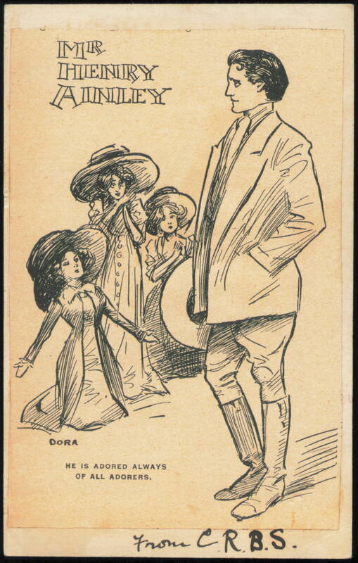 Henry Ainley Caricature He Is Adored Always of All Adorers