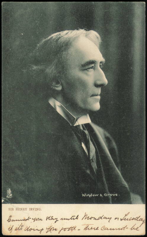 Sir Henry Irving Profile Portrait by Window & Grove