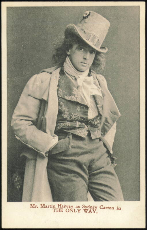 Mr. Martin Harvey as Sydney Carton in The Only Way
