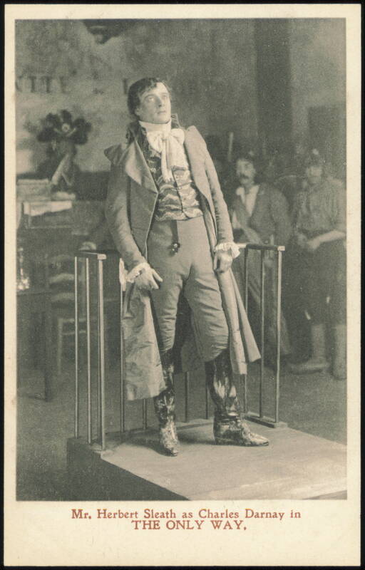 Herbert Sleath as Charles Darnay in The Only Way