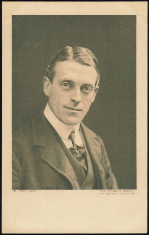 Cyril Maude Portrait, The Biograph Studio