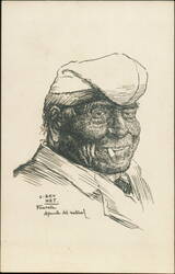 Cataluña - Tipo del Pais, Man with Cap by L. Brunet Postcard