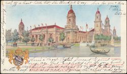 1904 St. Louis World's Fair Palace of Machinery Regal Shoe Postcard
