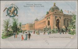 Corner Palace of Varied Industries, 1904 World's Fair Postcard
