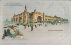 1904 St. Louis World's Fair Palace of Transportation Postcard