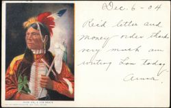 Poor Um, A Ute Brave Native American Portrait Postcard