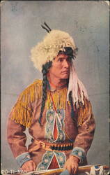 Po-Ti-Nah, Native American Indian in Regalia Postcard
