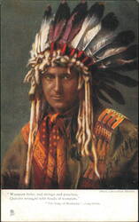 The Song of Hiawatha Cavendish Morton Tuck Oilette Postcard