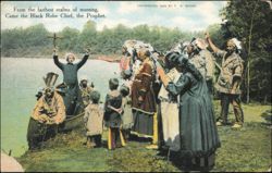 Hiawatha at Glen Island: Black Robe Chief, the Prophet Postcard