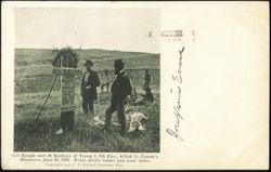 Col. Keogh 7th Cavalry Grave Marker, Custer Massacre Postcard