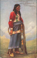 Song of Hiawatha Longfellow, Native American Tuck Oilette Postcard