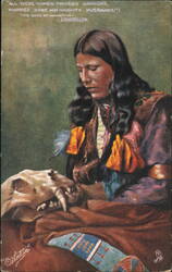 Song of Hiawatha Native American Tuck's Oilette 9011 Postcard