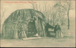 Musquakie Indian Wick-i-up Dwelling Postcard
