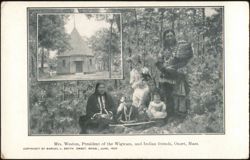Mrs. Weston, President of the Wigwam & Indian Friends Postcard