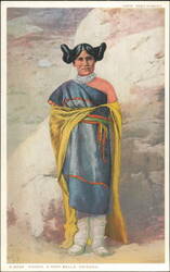Kodeh, a Hopi Belle, Traditional Dress Postcard